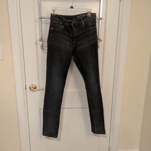 Dark wash skinny jeans